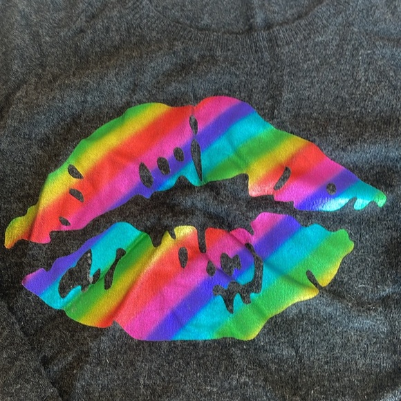 Cashmere sweater with lip design - Picture 3 of 4